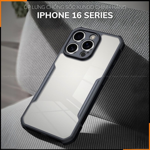 Ốp lưng iphone 17 16 pro max ip 15 14 13 x xs max xr XUNDD trong suốt chống sốc chính hãng huỳnh tân
