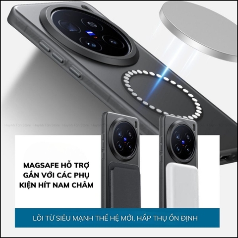 Ốp lưng Vivo TUAN MAGSAFE X200 Ultra/ X200 Pro nhám sạc từ tính không dây chống sốc LIKGUS