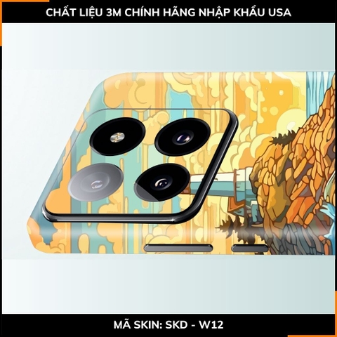Dán skin điện thoại Xiaomi Mi 14 , Mi 14 Pro full body và camera nhập khẩu chính hãng USA in hình UNIQUE - SKD W12 phụ kiện điện thoại huỳnh tân store