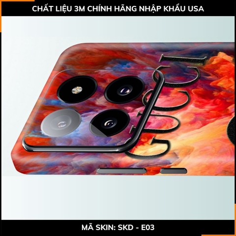 Dán skin điện thoại Xiaomi Mi 14 , Mi 14 Pro full body và camera nhập khẩu chính hãng USA in hình Thương Hiệu - SKD E03 phụ kiện điện thoại huỳnh tân store