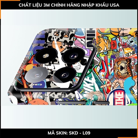 Dán skin điện thoại Xiaomi Mi 14 , Mi 14 Pro full body và camera nhập khẩu chính hãng USA in hình STICKER BOOM - SKD L09 phụ kiện điện thoại huỳnh tân store