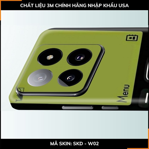 Dán skin điện thoại Xiaomi Mi 14 , Mi 14 Pro full body và camera nhập khẩu chính hãng USA in hình UNIQUE - SKD W02 phụ kiện điện thoại huỳnh tân store