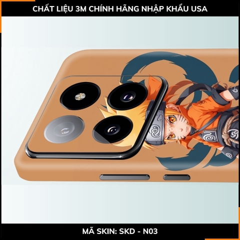 Dán skin điện thoại Xiaomi Mi 14 , Mi 14 Pro full body và camera nhập khẩu chính hãng USA in hình NARUTO - SKD N03 phụ kiện điện thoại huỳnh tân store