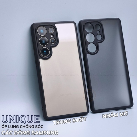 Ốp lưng samsung s25 ultra s25 edge s24 fe s23 fe s22 ultra chống sốc chống vân tay UNIQUE bảo vệ camera phụ kiện huỳnh tân store