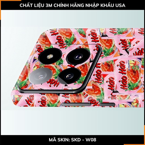 Dán skin điện thoại Xiaomi Mi 14 , Mi 14 Pro full body và camera nhập khẩu chính hãng USA in hình UNIQUE - SKD W08 phụ kiện điện thoại huỳnh tân store