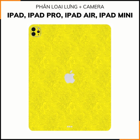 Dán skin ipad , ipad pro, ipad air , ipad mini full body và camera chính hãng 3M -MAP YELLOW -  SK B13 06 phụ kiện điện thoại huỳnh tân store