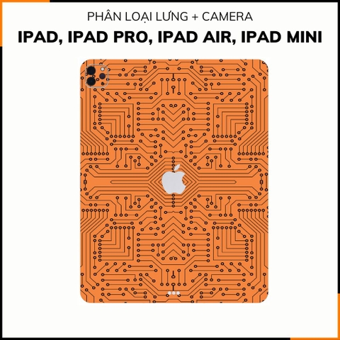 Dán skin ipad , ipad pro, ipad air , ipad mini full body và camera chính hãng 3M - ELECTRIC ORANGE -  SK B01 03 phụ kiện điện thoại huỳnh tân store