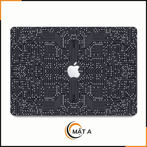 Dán skin macbook pro, macbook air chính hãng 3M nhập khẩu USA - SKIN 3M - MACBOOK - ELECTRIC BLACK  - SK B01 01  phụ kiện điện thoại huỳnh tân store