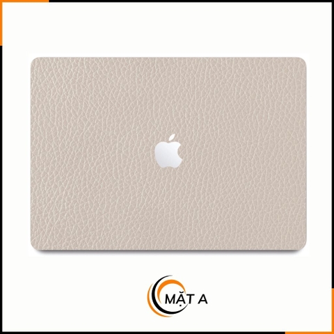 Dán skin macbook pro, macbook air chính hãng 3M nhập khẩu USA - SKIN 3M - MACBOOK - LEATHER WHITE - SK-B06-03 phụ kiện điện thoại huỳnh tân store
