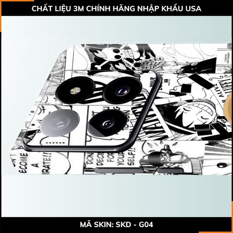 Dán skin điện thoại Xiaomi Mi 14 , Mi 14 Pro full body và camera nhập khẩu chính hãng USA in hình ONE PIECE - SKD G04 phụ kiện điện thoại huỳnh tân store
