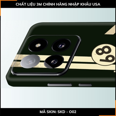 Dán skin điện thoại Xiaomi Mi 14 , Mi 14 Pro full body và camera nhập khẩu chính hãng USA in hình VINTAGE RACING - SKD O02 phụ kiện điện thoại huỳnh tân store