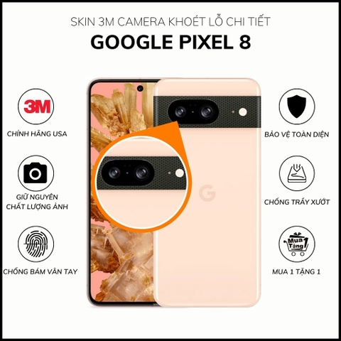 Miếng dán camera google pixel 8 skin 3m chính hãng từ USA chống trầy xướt mua 1 tặng 1 phụ kiện huỳnh tân store