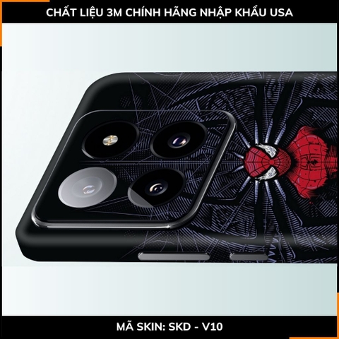 Dán skin điện thoại Xiaomi Mi 14 , Mi 14 Pro full body và camera nhập khẩu chính hãng USA in hình SPIDER MAN - SKD V10 phụ kiện điện thoại huỳnh tân store