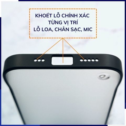 Ốp lưng iphone 14 pro max nửa cạnh lưng nhám chống bám vân tay bảo vệ camera phụ kiện huỳnh tân store