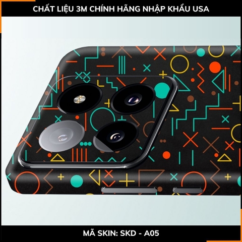 Dán skin điện thoại Xiaomi Mi 14 , Mi 14 Pro full body và camera nhập khẩu chính hãng USA in hình Không gian 3D - SKD A05 phụ kiện điện thoại huỳnh tân store