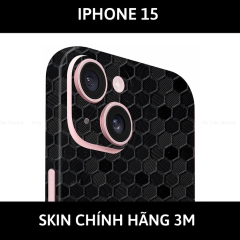 Dán skin điện thoại Iphone 15 Pro , Iphone 15 Pro Max  full body và camera nhập khẩu chính hãng USA phụ kiện điện thoại huỳnh tân store - HONEYCOMB  - Warp Skin Collection