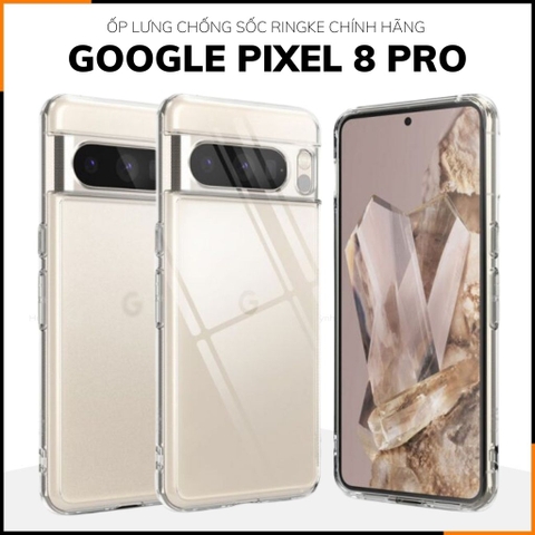 Ốp lưng pixel 9 / pixel 9 pro / 8 pro RINGKE chính hãng trong suốt chống sốc FUSION X chống ố vàng phụ kiện điện thoại huỳnh tân