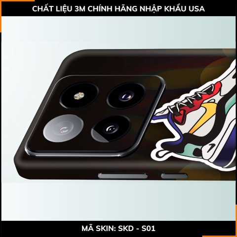 Dán skin điện thoại Xiaomi Mi 14 , Mi 14 Pro full body và camera nhập khẩu chính hãng USA in hình SNEAKER - SKD S01 phụ kiện điện thoại huỳnh tân store