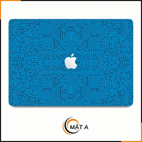 Dán skin macbook pro, macbook air chính hãng 3M nhập khẩu USA - SKIN 3M - MACBOOK - ELECTRIC BLUE  - SK B01 07 phụ kiện điện thoại huỳnh tân store