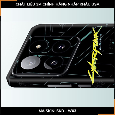 Dán skin điện thoại Xiaomi Mi 14 , Mi 14 Pro full body và camera nhập khẩu chính hãng USA in hình UNIQUE - SKD W03 phụ kiện điện thoại huỳnh tân store