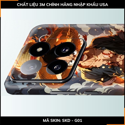 Dán skin điện thoại Xiaomi Mi 14 , Mi 14 Pro full body và camera nhập khẩu chính hãng USA in hình ONE PIECE - SKD G01 phụ kiện điện thoại huỳnh tân store