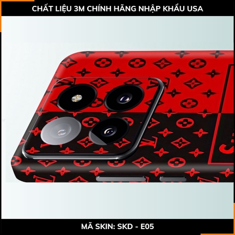 Dán skin điện thoại Xiaomi Mi 14 , Mi 14 Pro full body và camera nhập khẩu chính hãng USA in hình Thương Hiệu - SKD E05 phụ kiện điện thoại huỳnh tân store