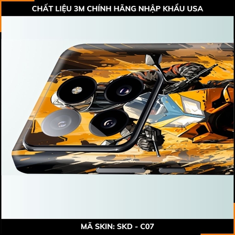 Dán skin điện thoại Xiaomi Mi 14 , Mi 14 Pro full body và camera nhập khẩu chính hãng USA in hình Motobiker - SKD C07 phụ kiện điện thoại huỳnh tân store