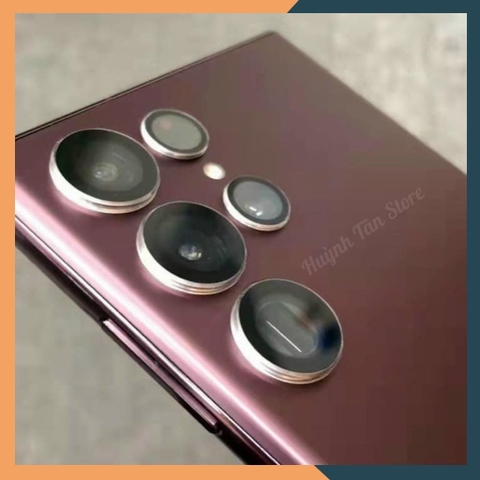 Combo viền và kính cường lực camera kuzoom s22 ultra chính hãng trong suốt bảo vệ cho 5 lens phụ kiện huỳnh tân store