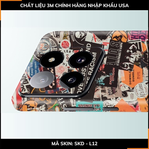 Dán skin điện thoại Xiaomi Mi 14 , Mi 14 Pro full body và camera nhập khẩu chính hãng USA in hình STICKER BOOM - SKD L12 phụ kiện điện thoại huỳnh tân store