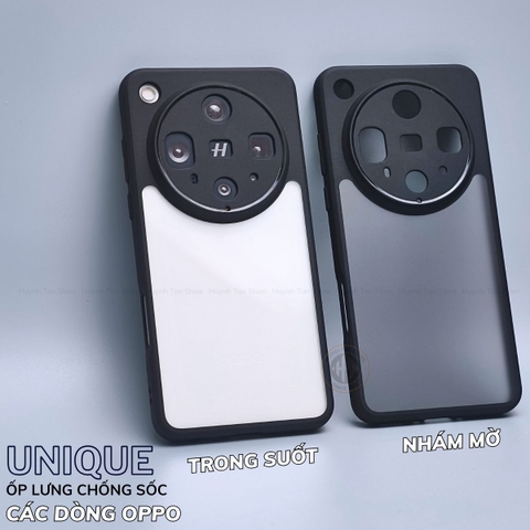 Ốp lưng oppo find x8 ultra x8 pro x8s plus x7 ultra chống sốc chống vân tay UNIQUE bảo vệ camera phụ kiện huỳnh tân store