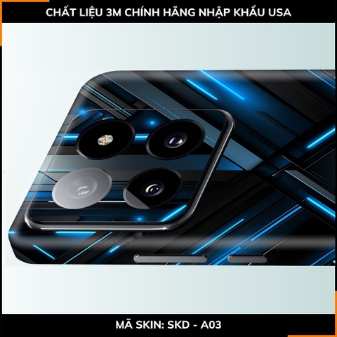 Dán skin điện thoại Xiaomi Mi 14 , Mi 14 Pro full body và camera nhập khẩu chính hãng USA in hình Không gian 3D - SKD  A03 phụ kiện điện thoại huỳnh tân store