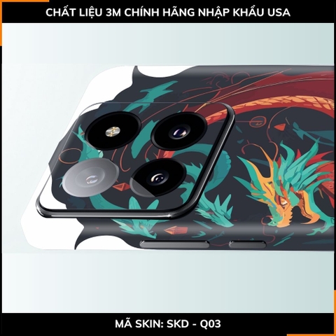 Dán skin điện thoại Xiaomi Mi 14 , Mi 14 Pro full body và camera nhập khẩu chính hãng USA in hình NEW YEAR 2024 - SKD Q03 phụ kiện điện thoại huỳnh tân store