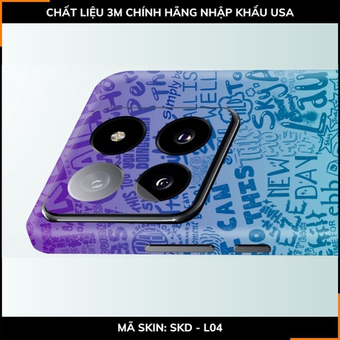 Dán skin điện thoại Xiaomi Mi 14 , Mi 14 Pro full body và camera nhập khẩu chính hãng USA in hình STICKER BOOM - SKD L04 phụ kiện điện thoại huỳnh tân store