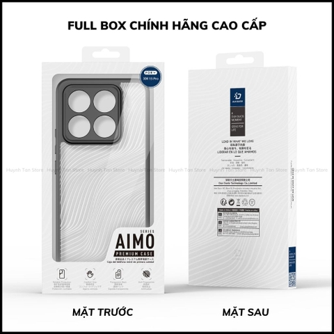 Ốp Xiaomi 17 Pro Max, 15 Ultra, 15T, 14 k70 aimo chính hãng duxducis chống va đập trong suốt không ố vàng huỳnh tân store