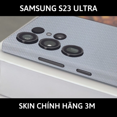 Dán skin điện thoại Samsung S23 Ultra full body và camera nhập khẩu chính hãng USA phụ kiện điện thoại huỳnh tân store - MAXTRIX WHITE - Warp Skin Collection