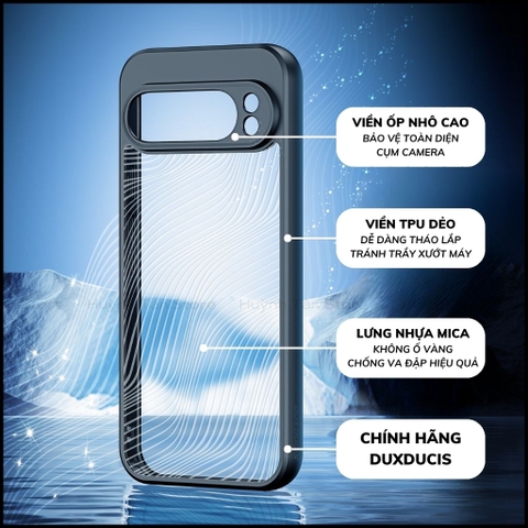 Ốp lưng google pixel 9 pro xl aimo chính hãng duxducis chống va đập trong suốt không ố vàng huỳnh tân store
