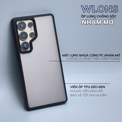 Ốp lưng samsung s25 ultra s25 plus s25 edge s24 ultra chống sốc chính hãng WLONS phụ kiện huỳnh tân store