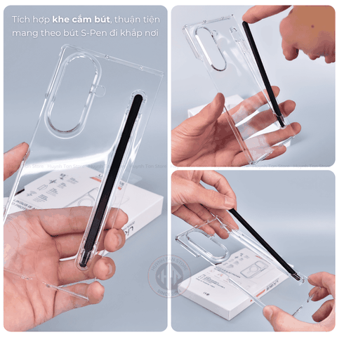 Ốp lưng samsung z fold 7 trong suốt chính hãng LIKGUS PENONE tặng kèm theo bút cảm ứng phụ kiện điện thoại huỳnh tân store
