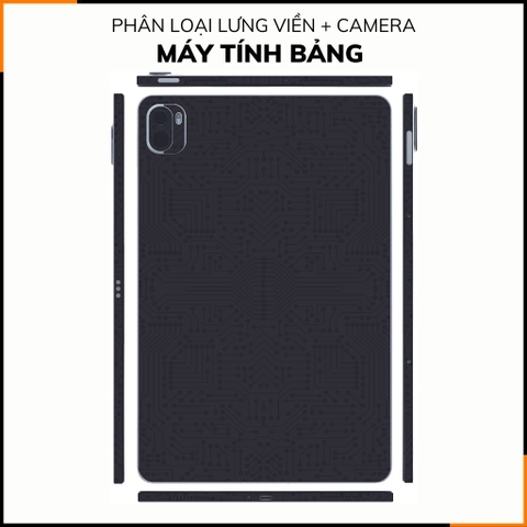 Dán skin máy tính bảng xiaomi, huawei, oppo, lenovo, google, microsoft, vivo  full body và camera chính hãng ORAFOL nhập khẩu từ ĐỨC MÁY TÍNH BẢNG  - ELECTRIC FULL BLACK -  SK B01 06 phụ kiện điện thoại huỳnh tân store