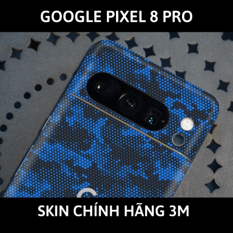 Dán skin điện thoại Pixel 8, Pixel 8 Pro full body và camera nhập khẩu chính hãng USA phụ kiện điện thoại huỳnh tân store - MAMBA BLUE - Warp Skin Collection