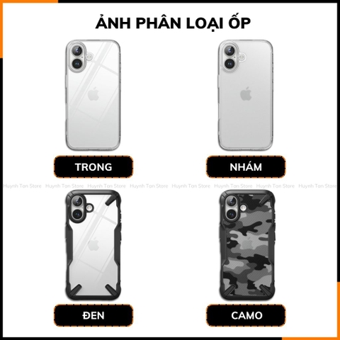 Ốp lưng iphone 16 RINGKE chính hãng trong suốt chống sốc FUSION X chống ố vàng huỳnh tân store