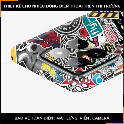 Dán skin điện thoại Xiaomi Mi 14 , Mi 14 Pro full body và camera nhập khẩu chính hãng USA in hình STICKER BOOM - SKD L13 phụ kiện điện thoại huỳnh tân store