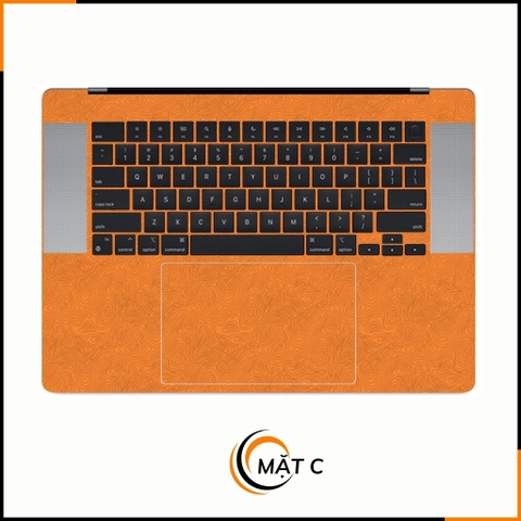 Dán skin macbook pro, macbook air chính hãng 3M nhập khẩu USA - SKIN 3M - MACBOOK - MAP ORANGE - SK-B13-04 phụ kiện điện thoại huỳnh tân store
