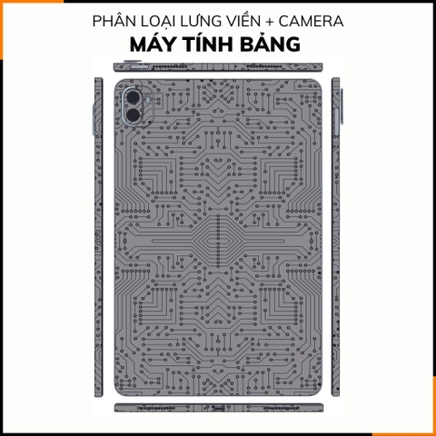 Dán skin máy tính bảng xiaomi, huawei, oppo, lenovo, google, microsoft, vivo  full body và camera chính hãng ORAFOL nhập khẩu từ ĐỨC MÁY TÍNH BẢNG  - ELECTRIC GREY -  SK B01 02 phụ kiện điện thoại huỳnh tân store