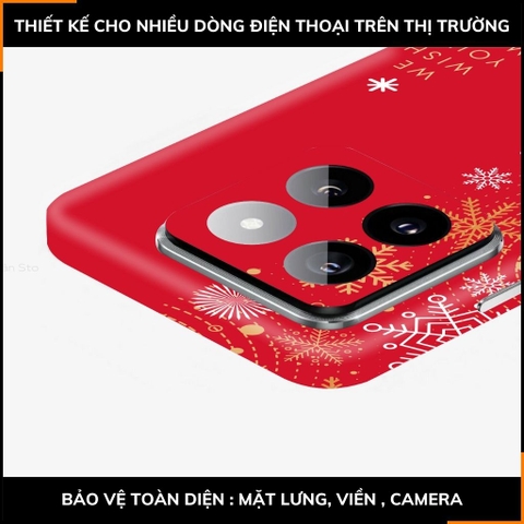 Dán skin điện thoại Xiaomi Mi 14 , Mi 14 Pro full body và camera nhập khẩu chính hãng USA in hình MERRY CHRISTMAS - SKD P25 phụ kiện điện thoại huỳnh tân store