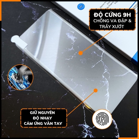 Cường lực Vivo x200 ultra/ x200 pro UV trong suốt keo lỏng chính hãng kuzoom chống va đập vân tay nhạy
