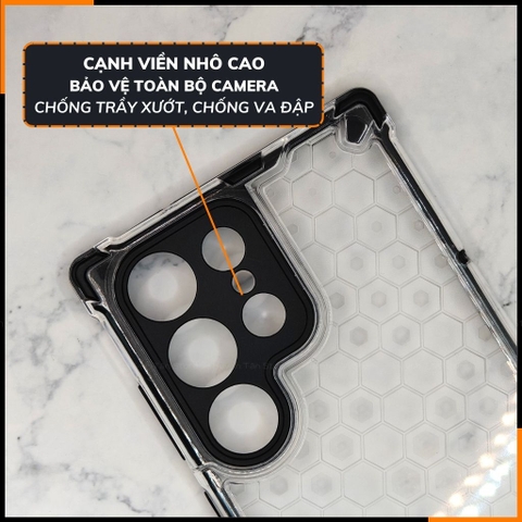 Ốp lưng samsung s23 ultra bee case vân tổ ong chống va đập chống ố vàng bảo vệ camera phụ kiện điện thoại huỳnh tân store