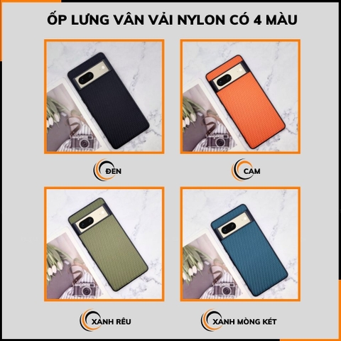Ốp lưng pixel 8 nhựa dẻo vải nylon nhiều màu chống bám vân tay bảo vệ camera phụ kiện huỳnh tân store
