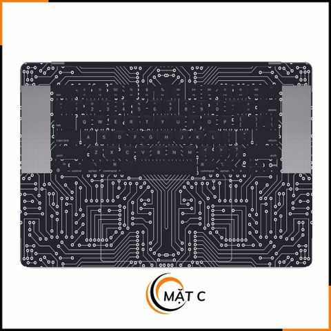 Dán skin macbook pro, macbook air chính hãng 3M nhập khẩu USA - SKIN 3M - MACBOOK - ELECTRIC BLACK  - SK B01 01  phụ kiện điện thoại huỳnh tân store