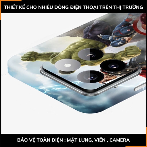 Dán skin điện thoại Xiaomi Mi 14 , Mi 14 Pro full body và camera nhập khẩu chính hãng USA in hình MAVEL - SKD M07 phụ kiện điện thoại huỳnh tân store